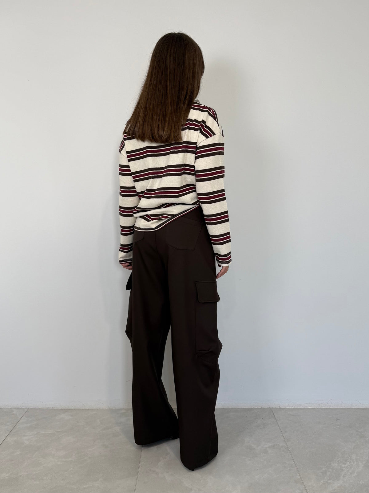 Haveone - Pantalone cargo moro