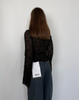 Haveone - Maglia in pizzo nera