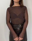 SusyMix - Maglia in tulle moro