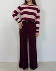 SusyMix - Pantalone fluido flare barolo