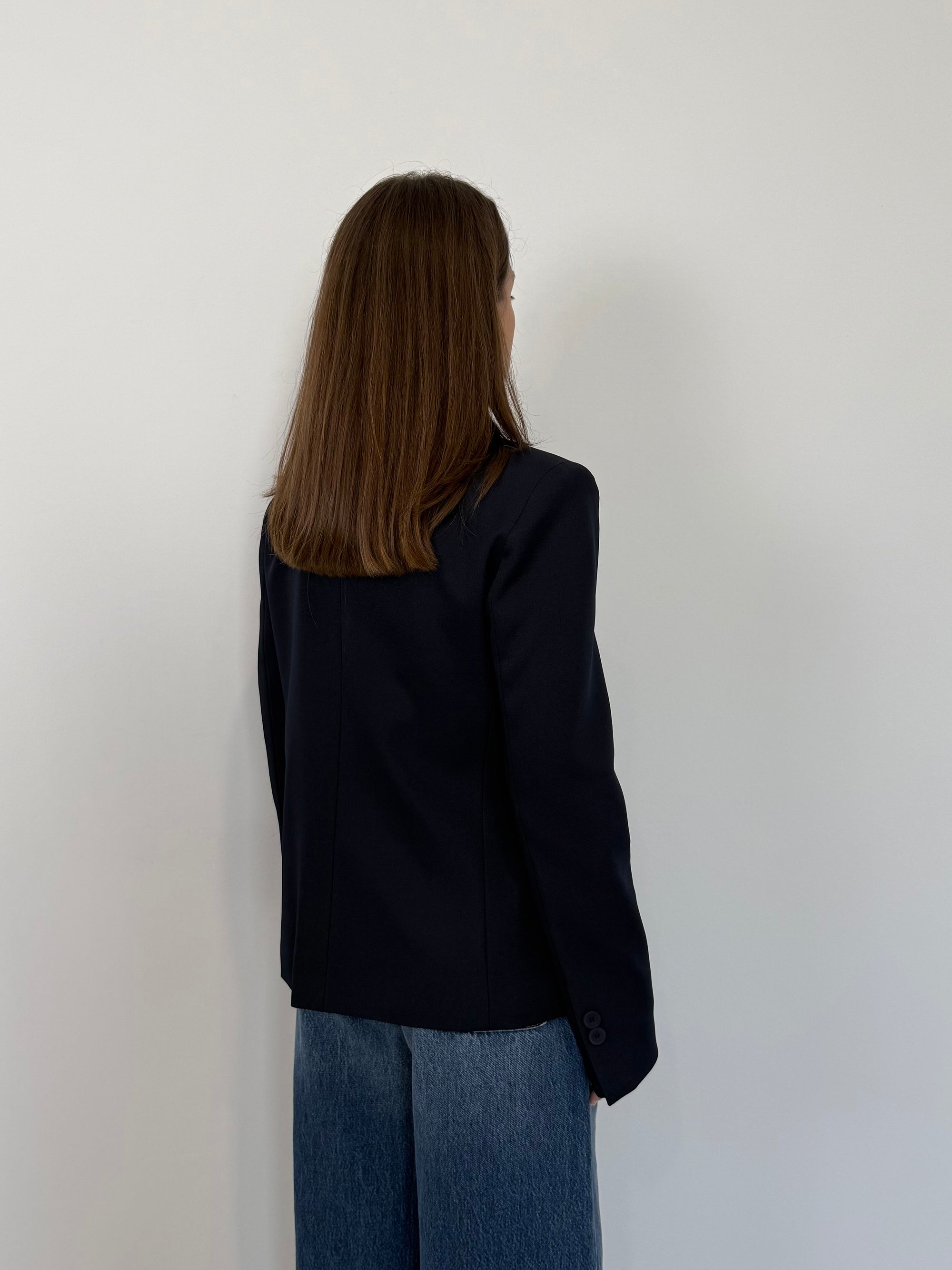 Haveone - Giacca con bottone superiore blu