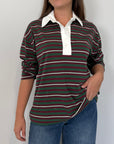 Haveone - Polo righe verde