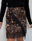 SusyMix - Gonna animalier con frange