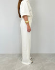 Tensione In - Pantalone in tencel bianco