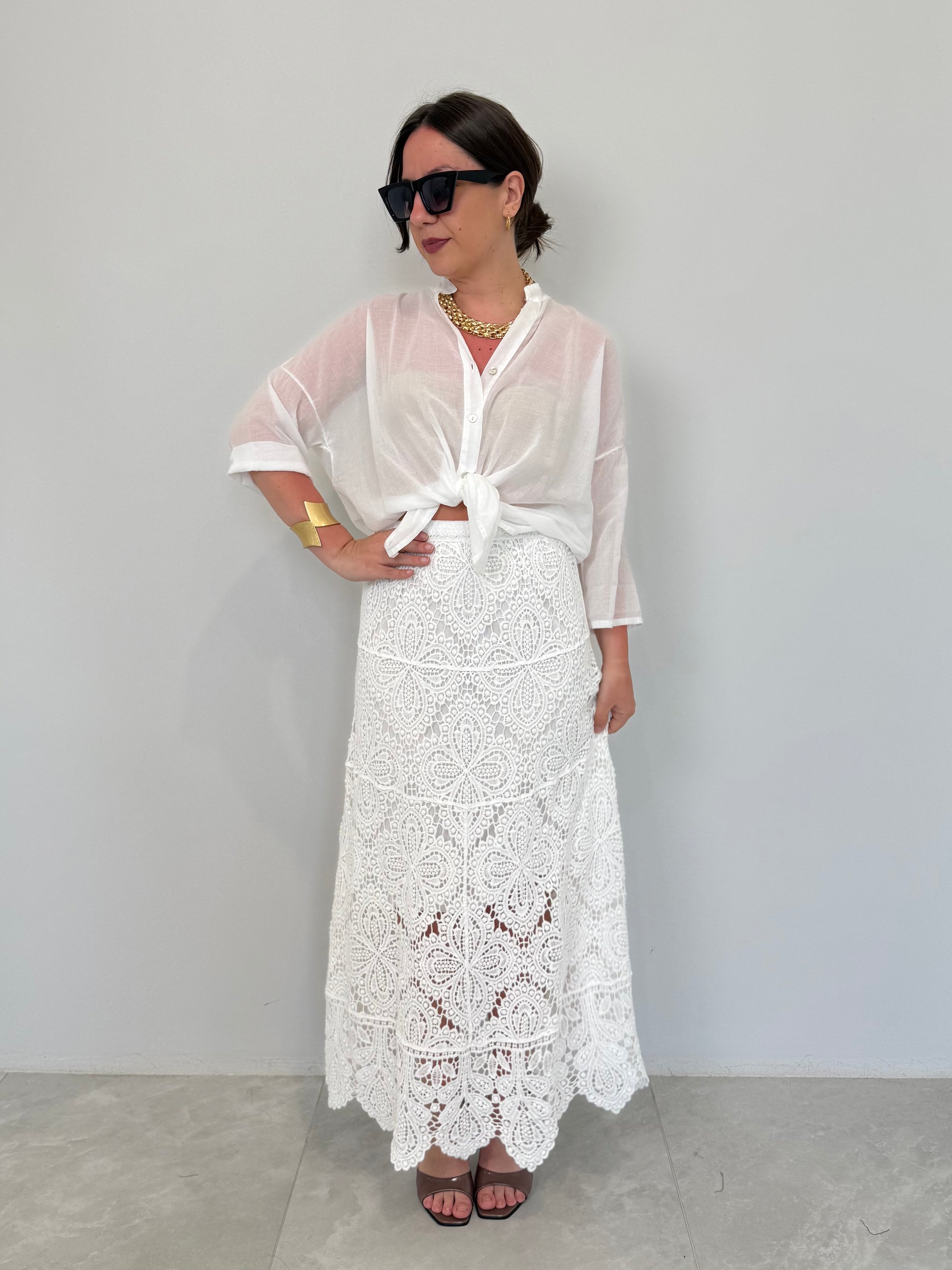 Haveone - Gonna crochet bianca