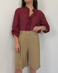 Tensione In - Bermuda in cupro camel