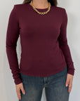 SusyMix - Maglia con spalline vino