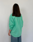 Haveone - Camicia doppia tasca acqua marina