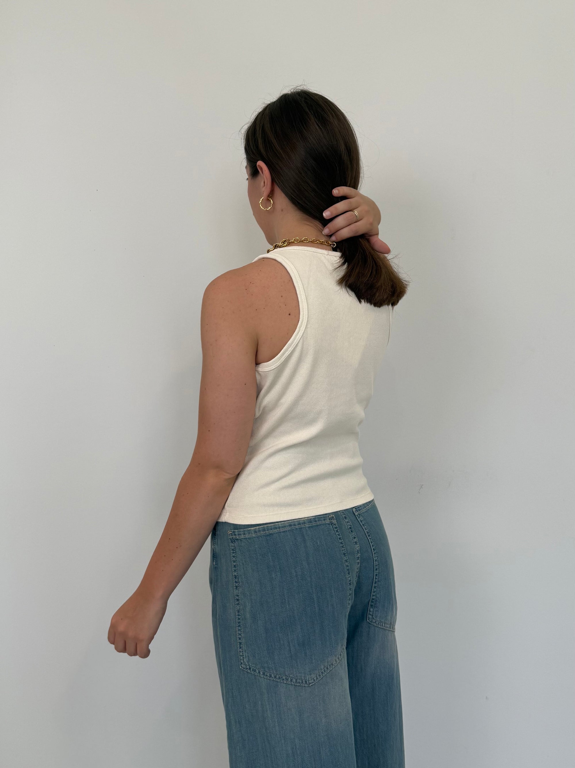 SusyMix- Canotta vogatore costine burro