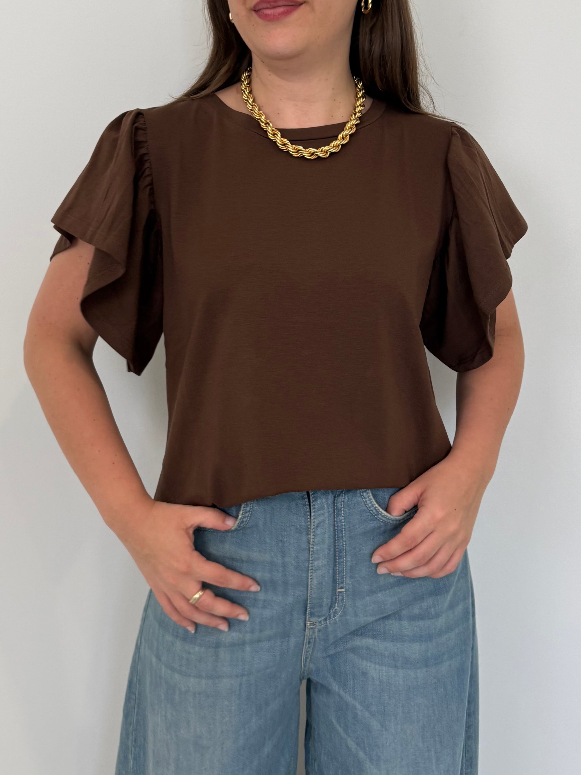SusyMix - T-shirt con balzine moro