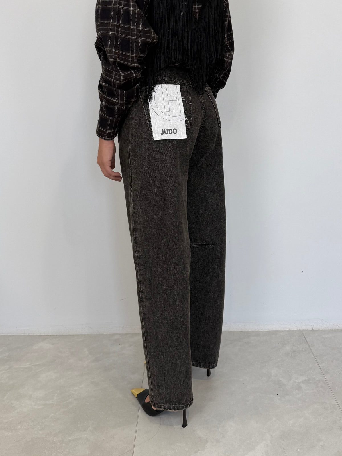 Haveone - Jeans Judo sovrattinto nero