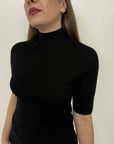 Haveone - Lupetto in lana merino nero