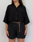 SusyMix - Short in sangallo nero