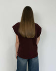 Haveone - Gilet punto pannocchia bordeaux