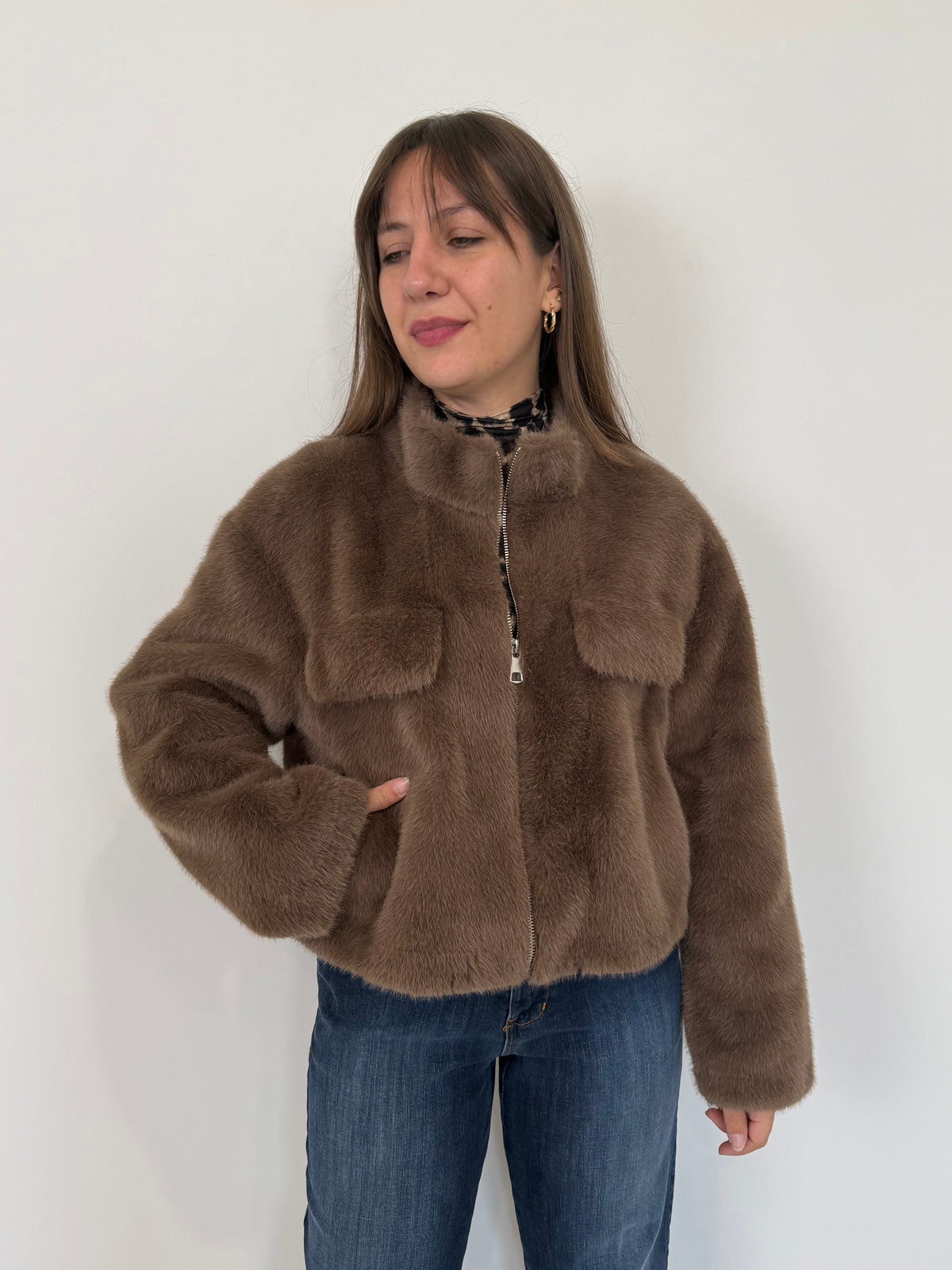 SusyMix - Ecopelliccia morbida beige