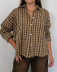 Haveone - Camicia goffrata check moro