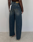 Haveone - Jeans Lucy denim blu con rotture