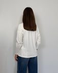 SusyMix - Maglia scatola scollo V bianca