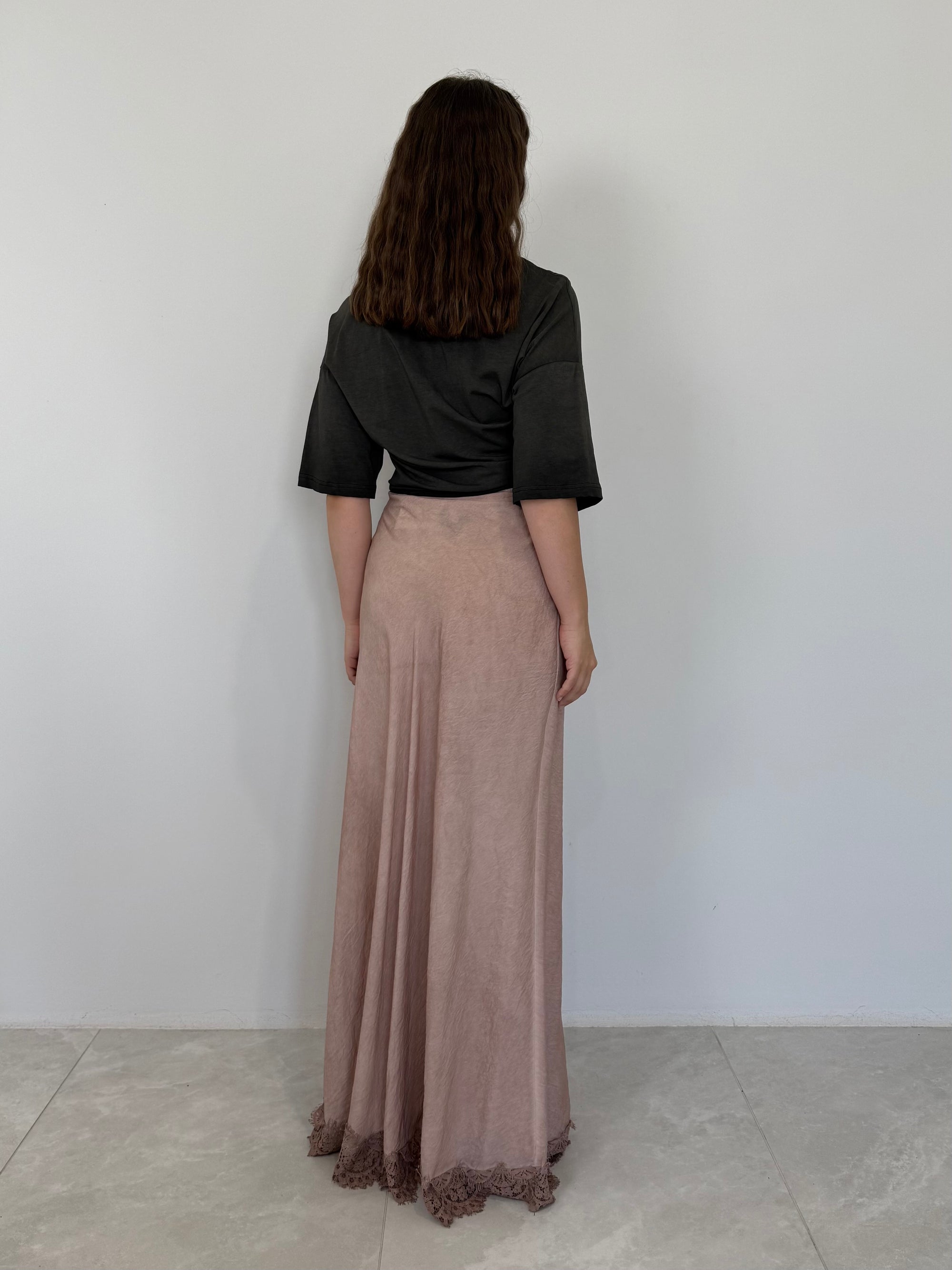 Haveone - Gonna lingerie rosa antico