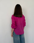 Tensione In - Camicia in cotone fuxia