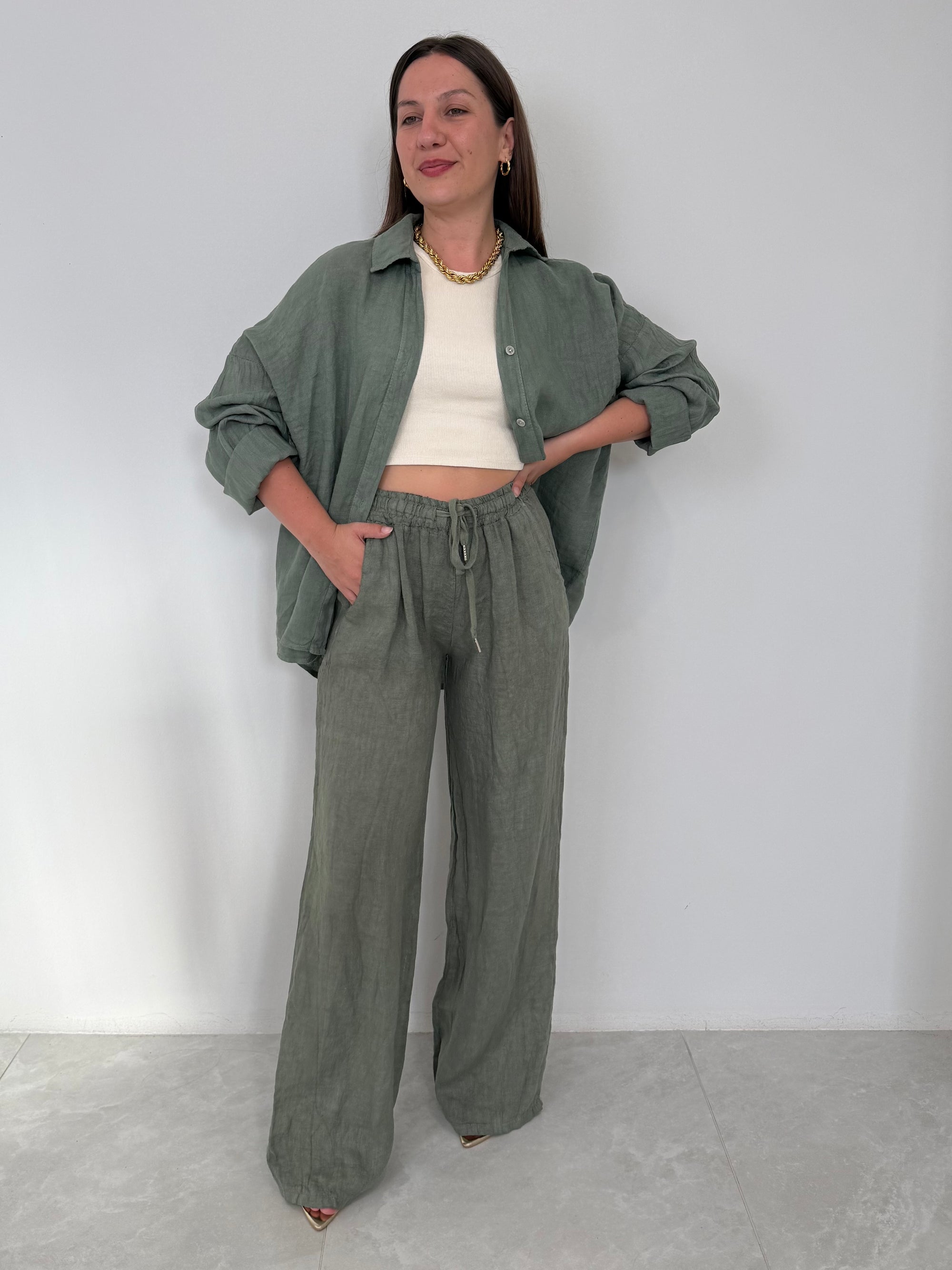 Civico23 - Completo in lino militare