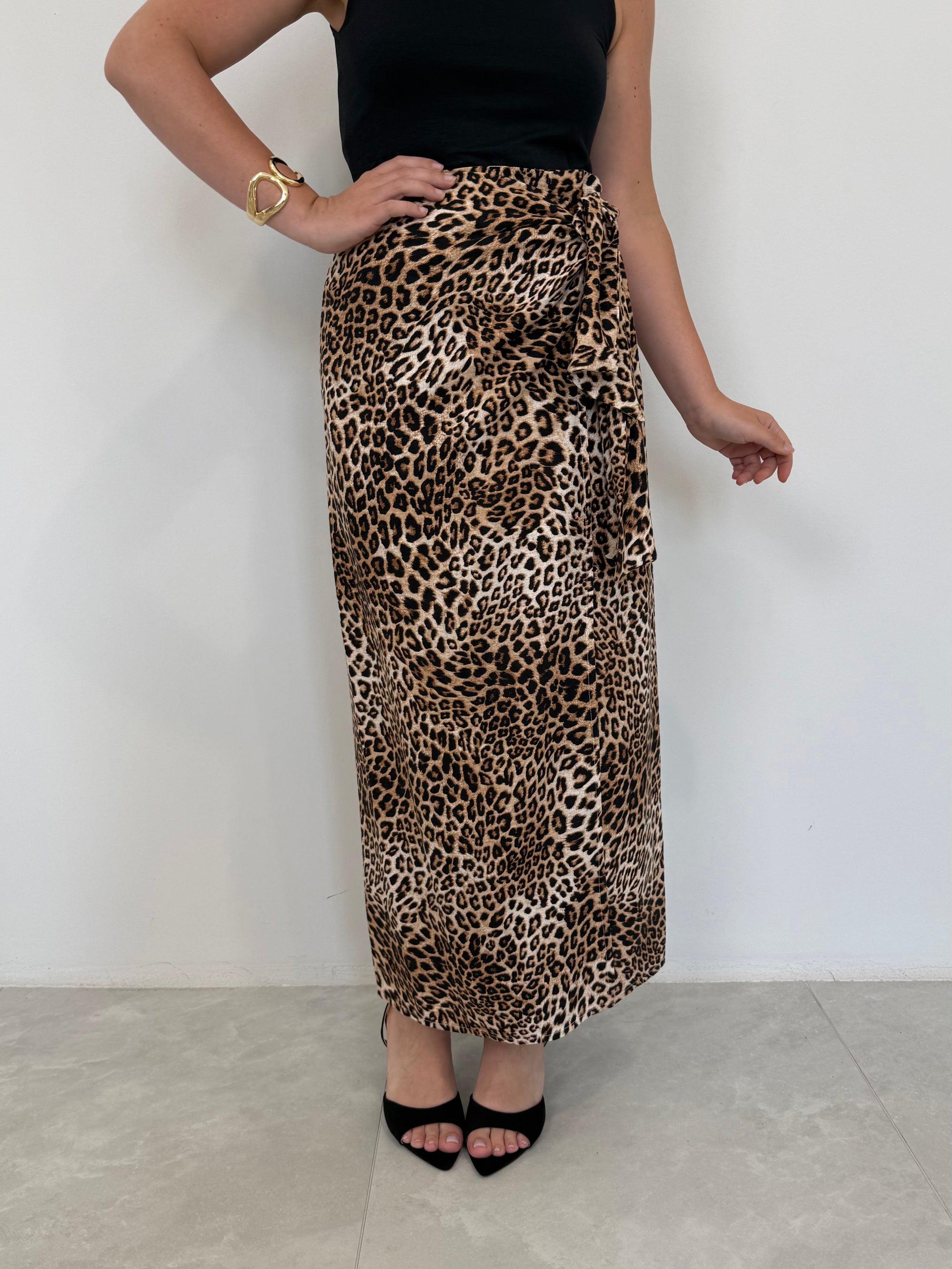 Tensione In - Gonna pareo animalier