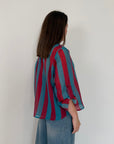 Haveone - Camicia righe larghe ottanio