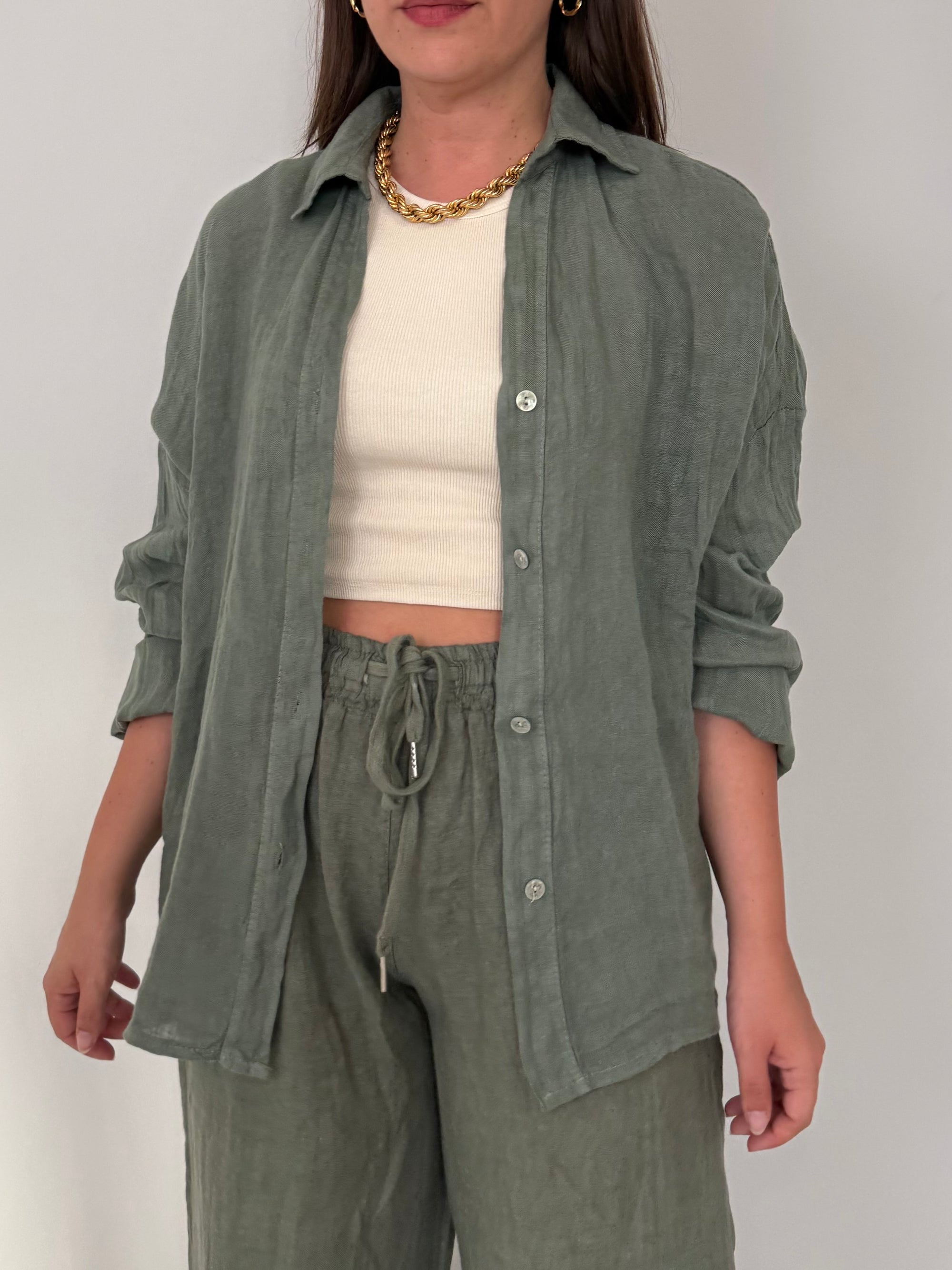 Civico23 - Completo in lino militare