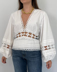 Tensione In - Camicia in pizzo bianco