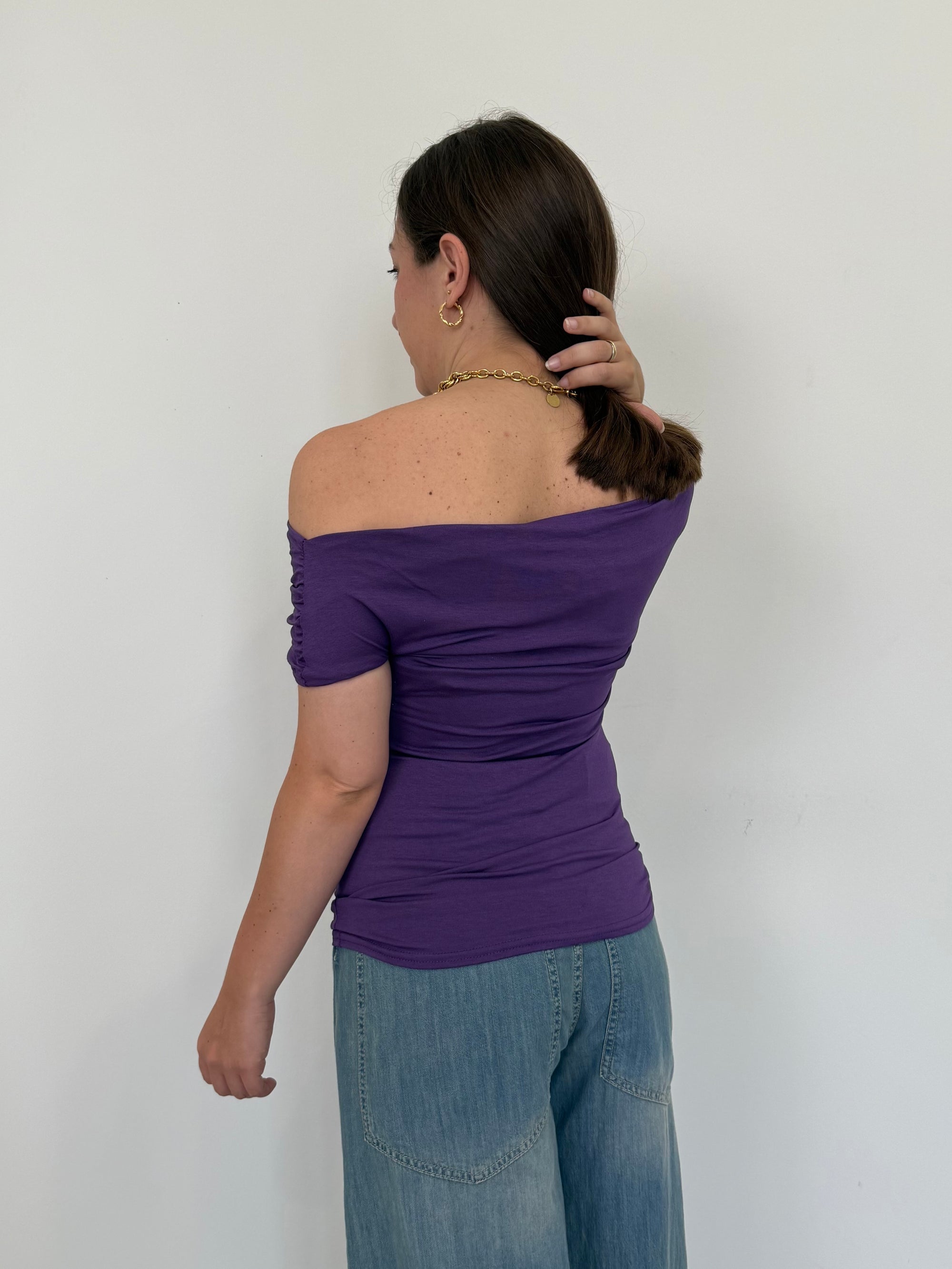 SusyMix - Maglia shiffer viola