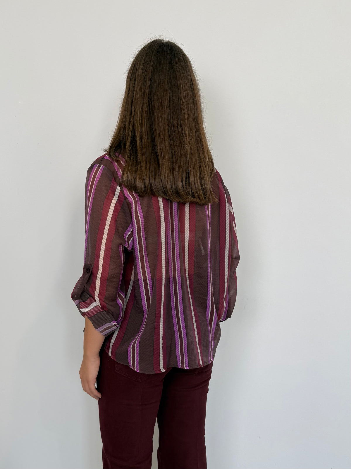 Haveone - Camicia millerighe con collana