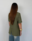 Haveone - Giacca mezza manica easy verde