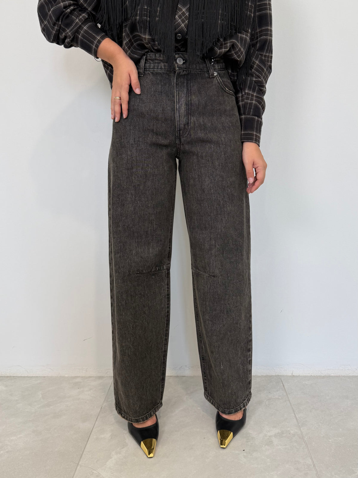 Haveone - Jeans Judo sovrattinto nero