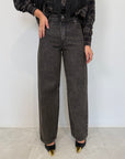 Haveone - Jeans Judo sovrattinto nero