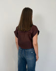 SusyMix - Camicia con tasca paillettes moro