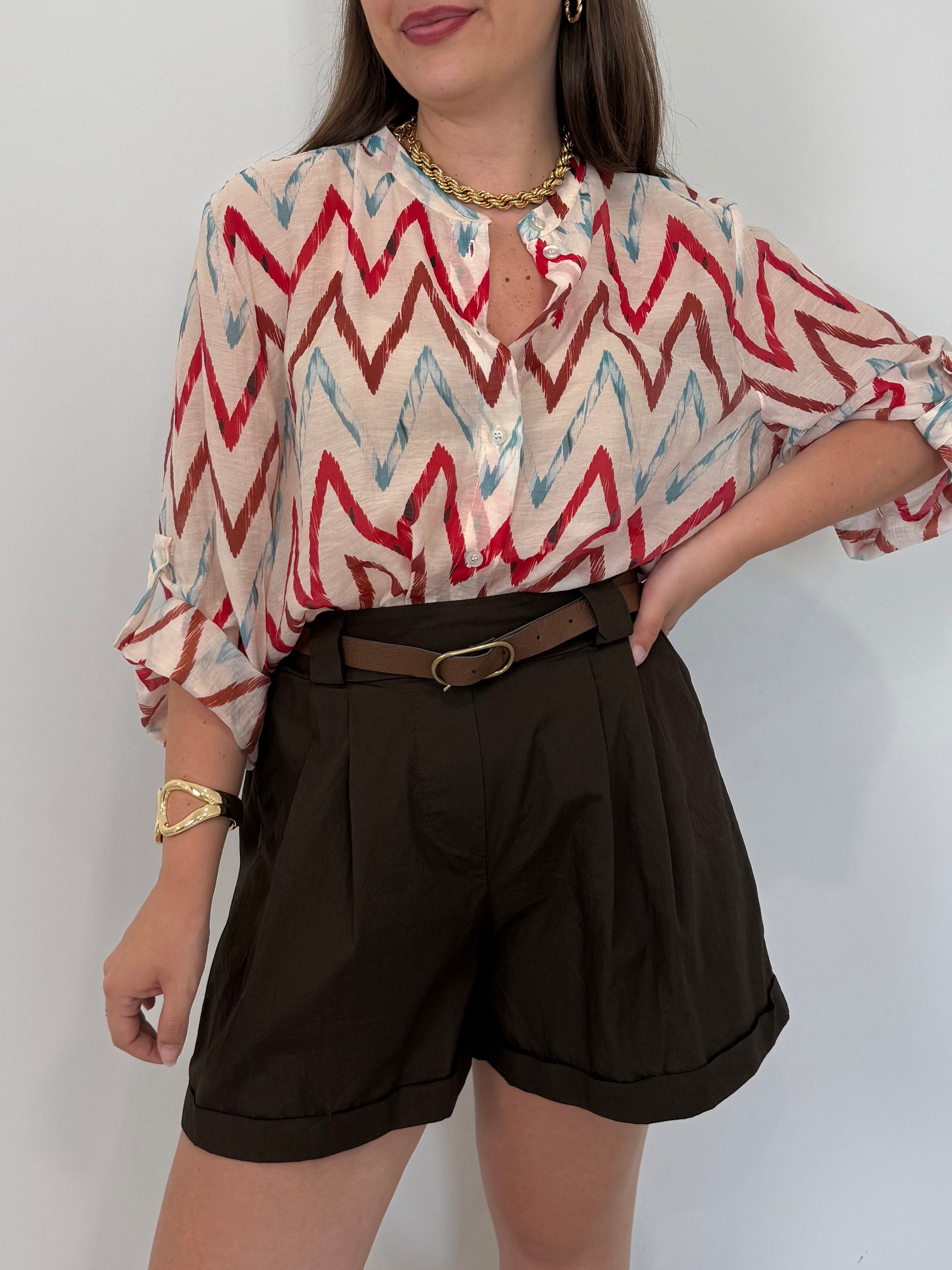 Haveone - Short in cotone con pence moro