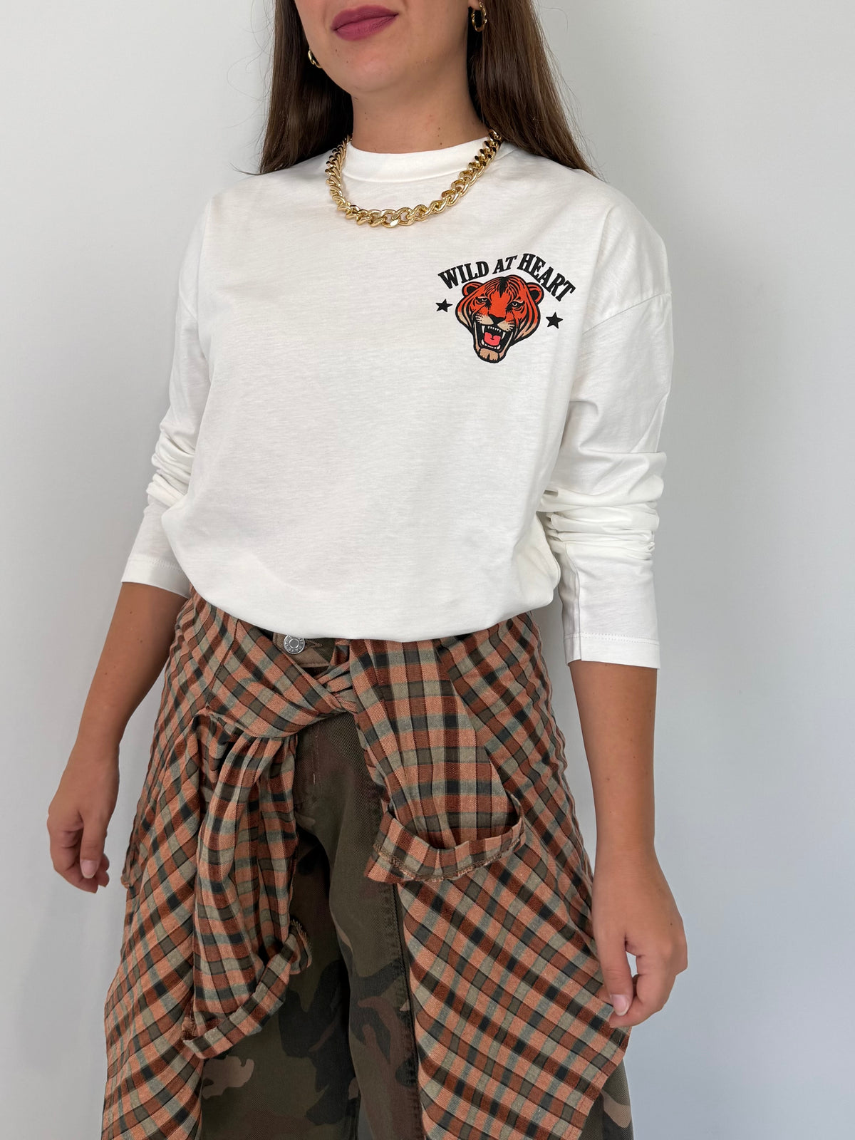 Haveone - Maglia wild at heart bianca