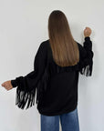 Civico23 - Cardigan con frange
