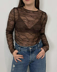 Civico23 - Maglia in pizzo moro