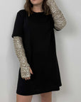 Tensione In - Abito con manicotti in paillettes