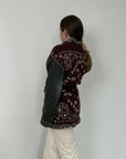 Tensione In - Gilet bandana con frange bordeaux