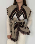 Tensione In - Gilet rombi e frange fango