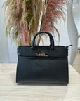 Civico23 - Borsa kelly vera pelle nera