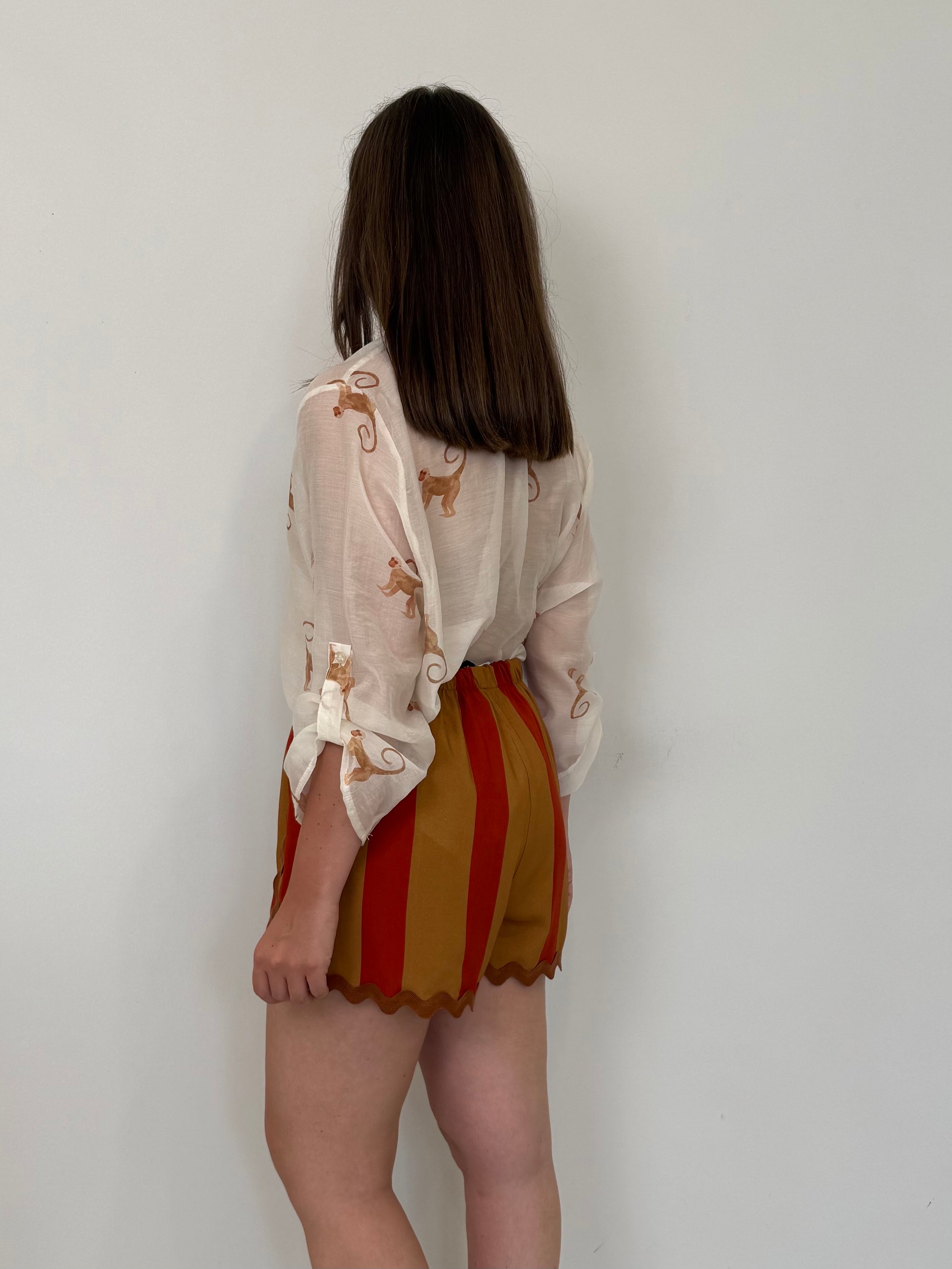 Haveone - Short rigato india con trinetta