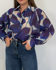 Tensione - Camicia flower blu