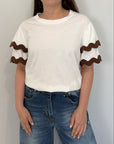 SusyMix - T-shirt con onde moro