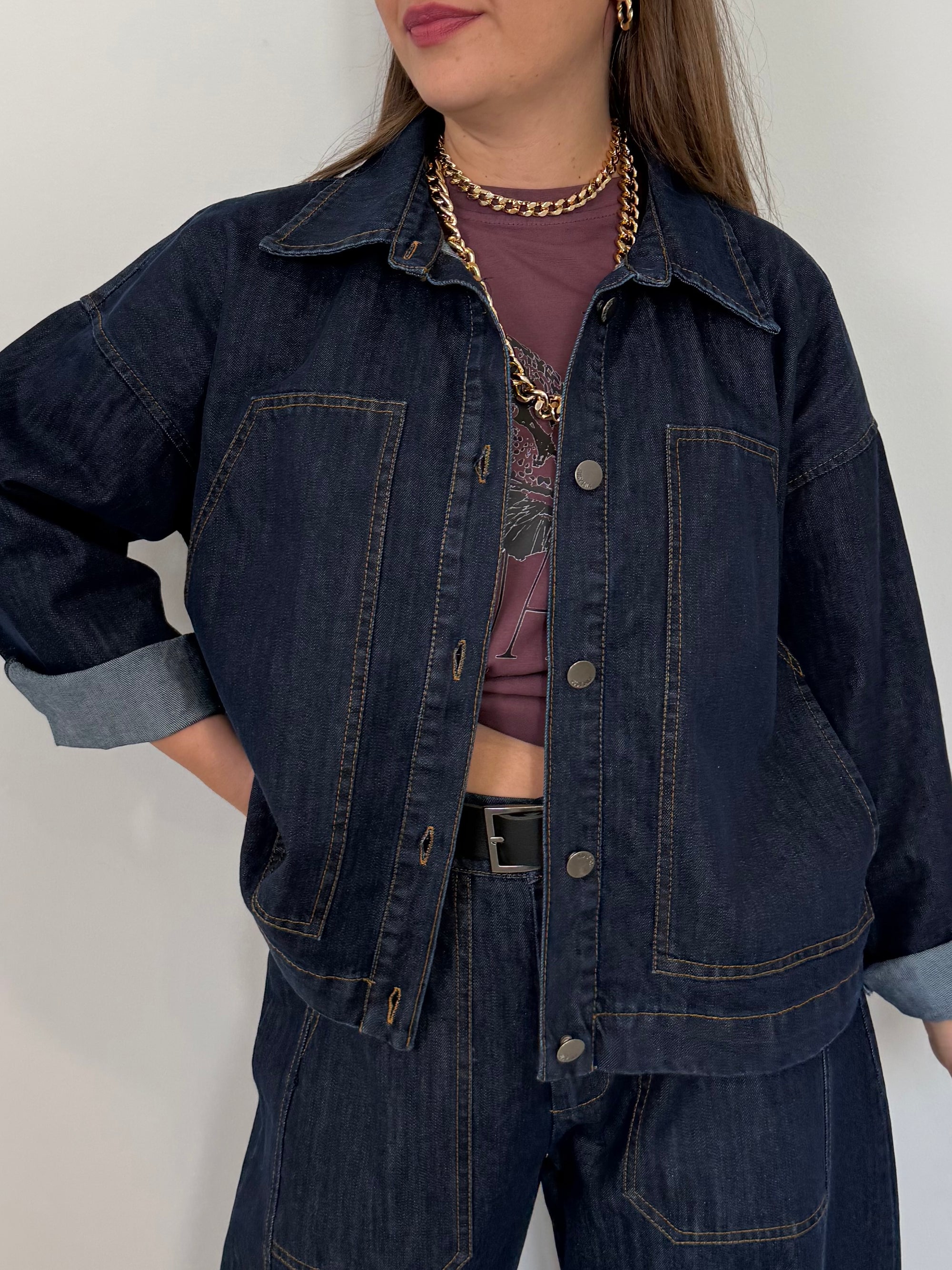 SusyMix - Giacca in denim a scatola