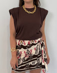 SusyMix - Maglia con spalline moro