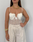 SusyMix - Body in pizzo bianco
