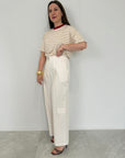 Tensione In - Pantalone tasca bassa bianco